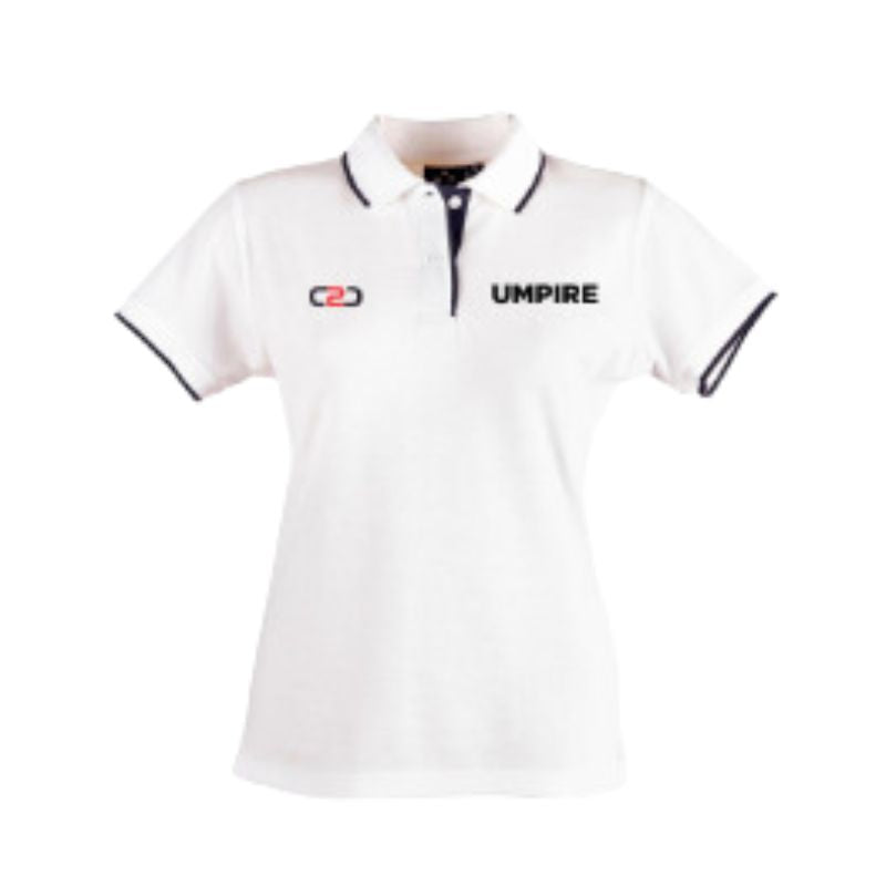 Netball Umpire Core Polo with Side Strip Design Your Own Custom main image 1