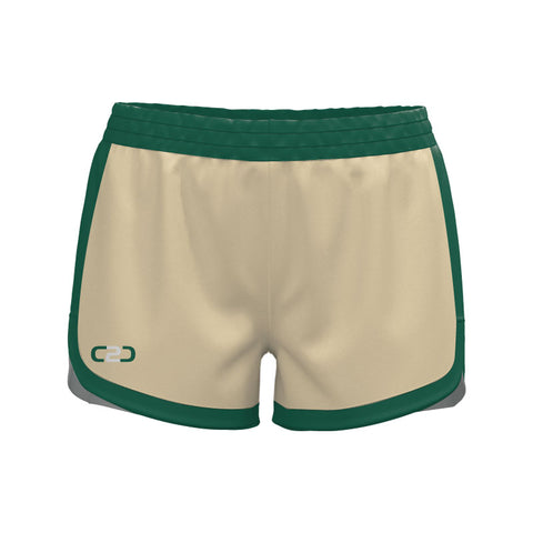 Gems SlimFit HP Ladies Girls High Thigh Curve Shorts Design Your Own Custom Cream