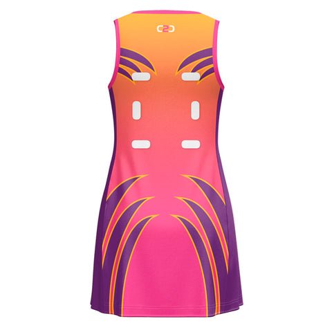 Custom Core 118 Netball Dress Back View