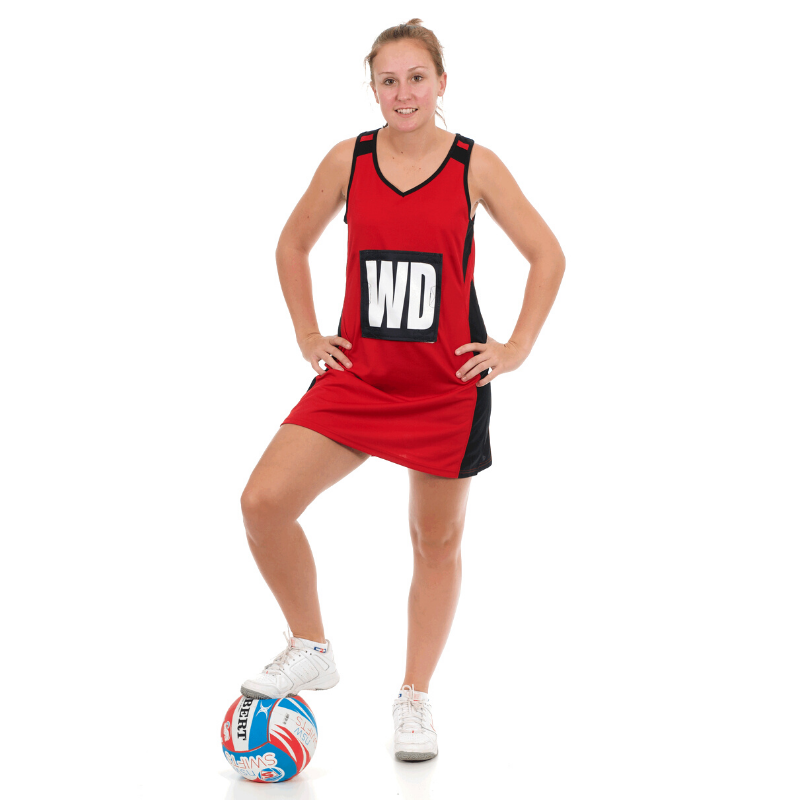 Essential Netball Dress Red/Black– Coast 2 Coast Sports South Africa