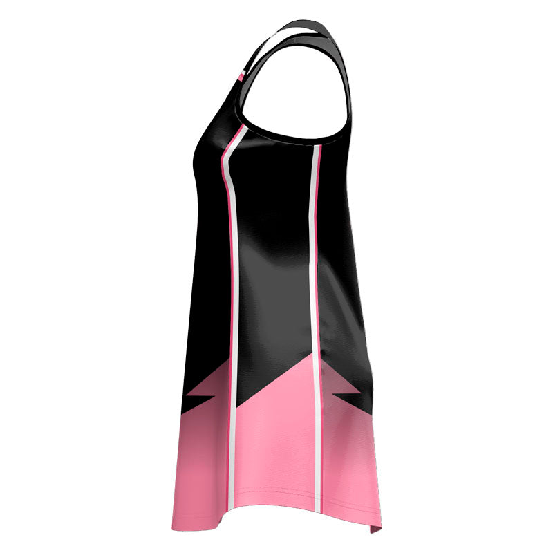 Solid Core Fusion Netball Dress V Neck Custom Design Your Own