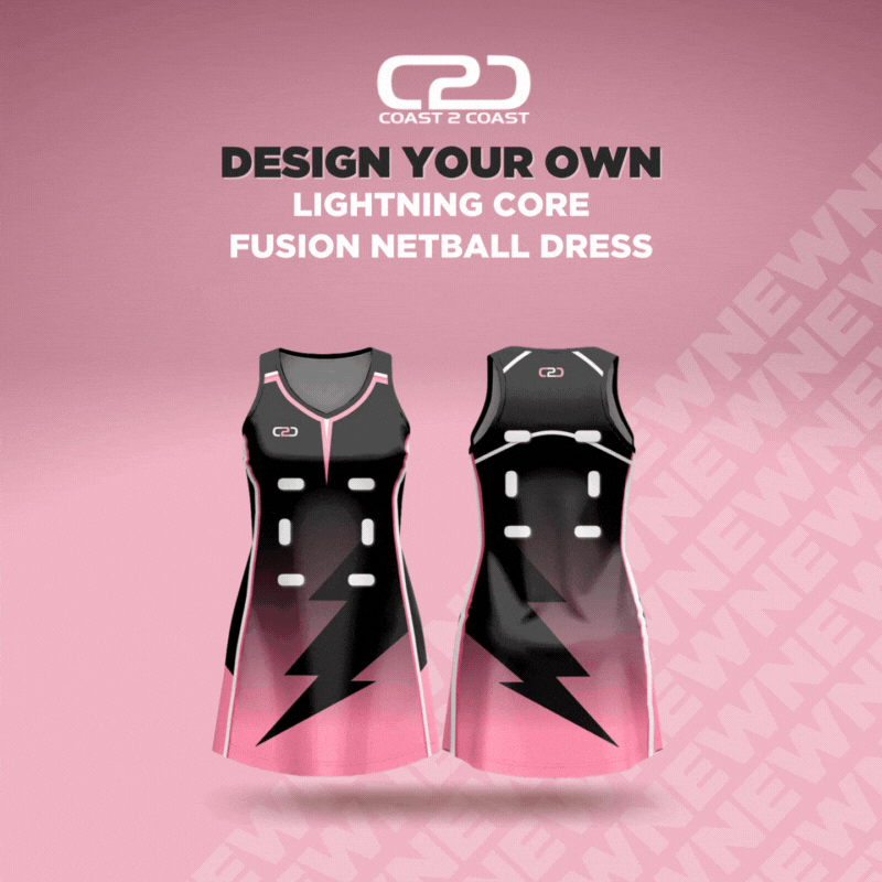 Solid Core Fusion Netball Dress V Neck Custom Design Your Own